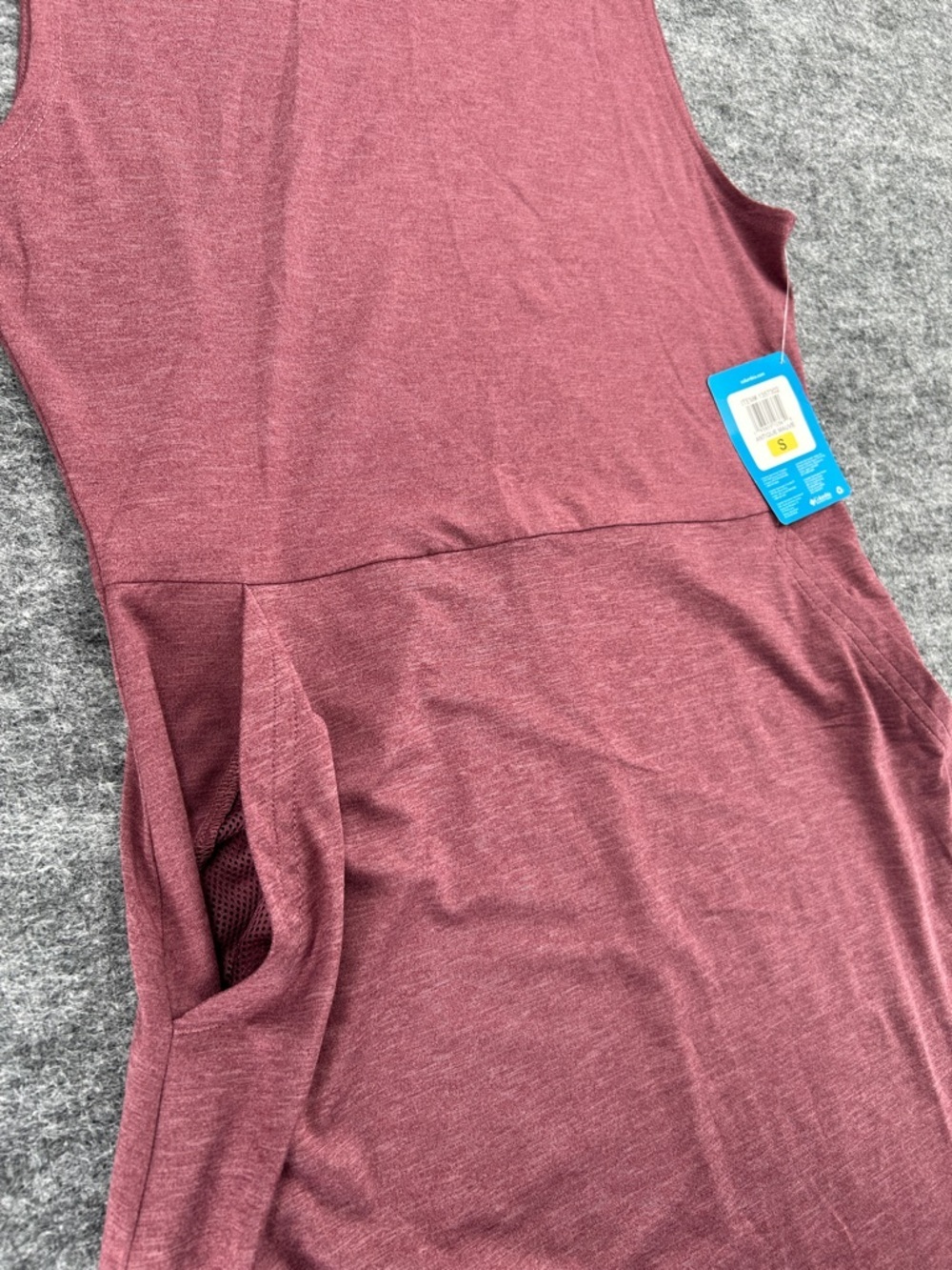 Columbia Women’s Antique Mauve Heathered Tank Top Dress Size Small - Picture 3 of 9